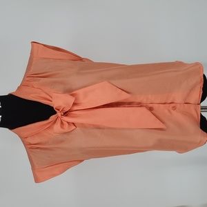 New York New York Peach Short Sleeve Blouse sz. M